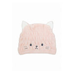 CARARI ZOOIE Microfiber Kitty 1pc 速干毛巾发帽 小猫咪 粉色小猫 1枚入
